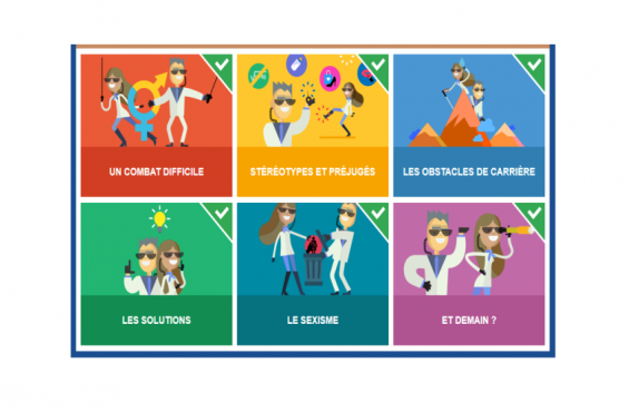 Illustrations de l'équité professionnelle homme/femme